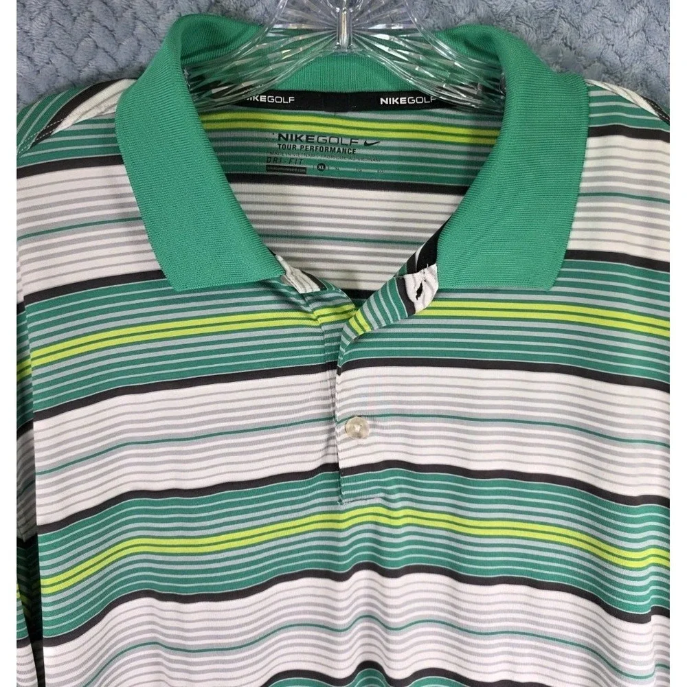 Nike Golf Tour Performance Dri-Fit Polo Shirt‎ Men's Size XL Stretch #585825 Dad